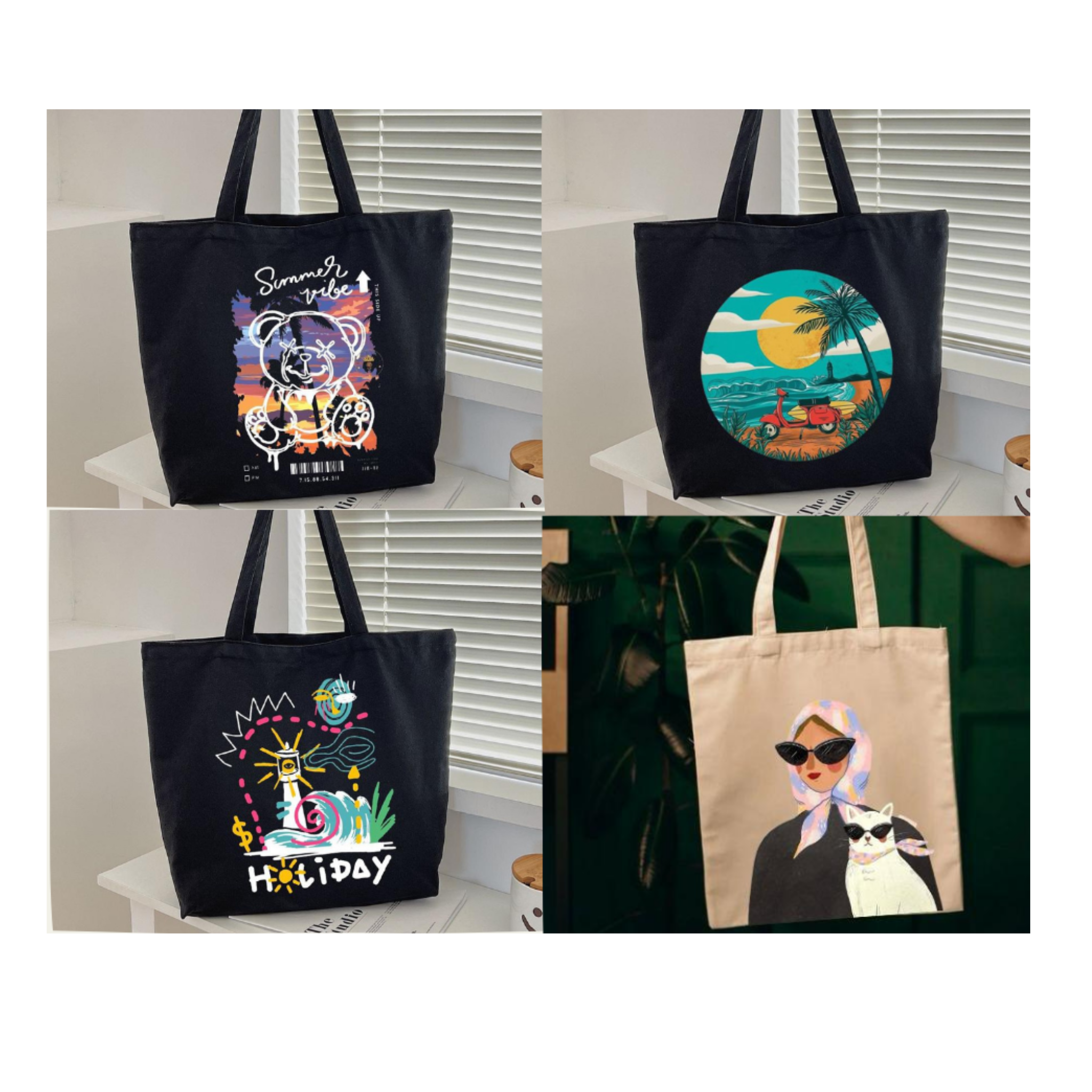 Pack of 4 Tote Bag's