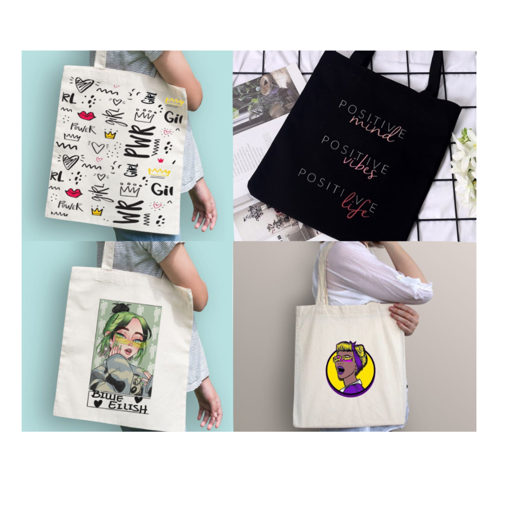 Pack of 4 Tote Bag's