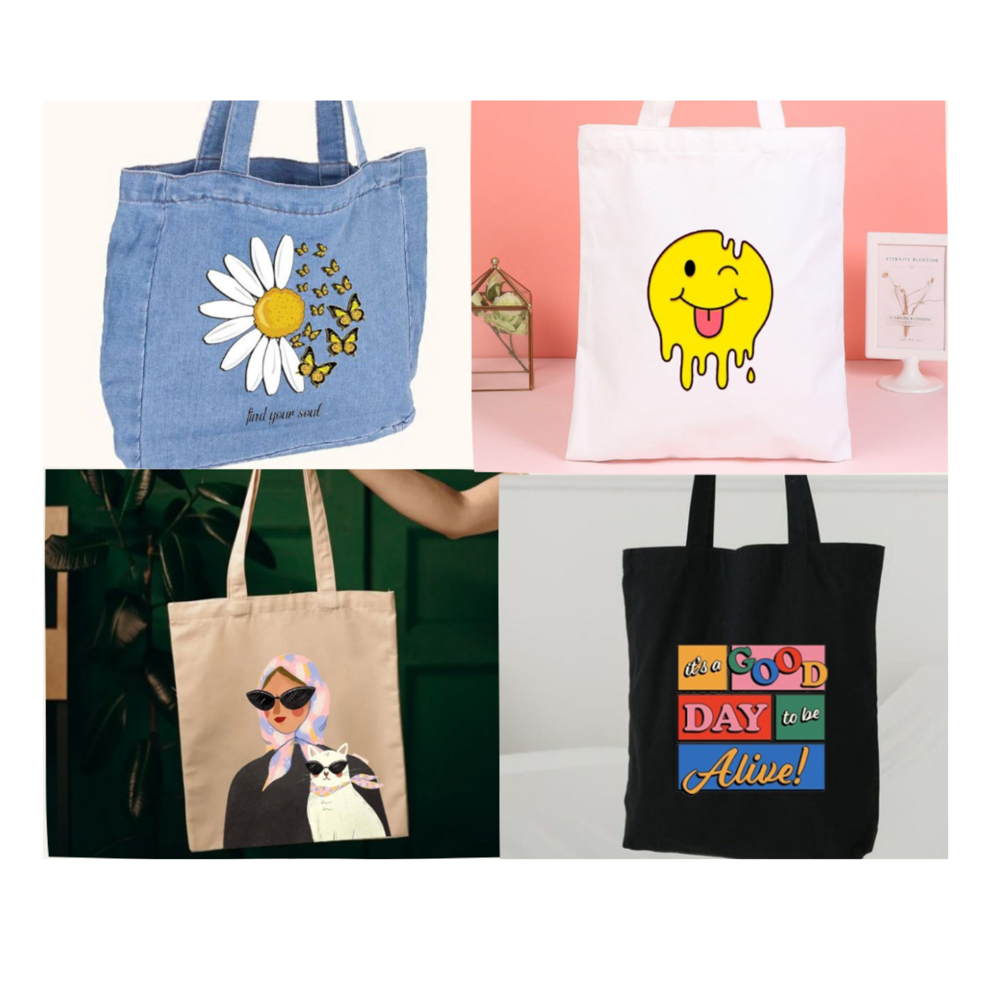 Pack of 4 Tote Bag's