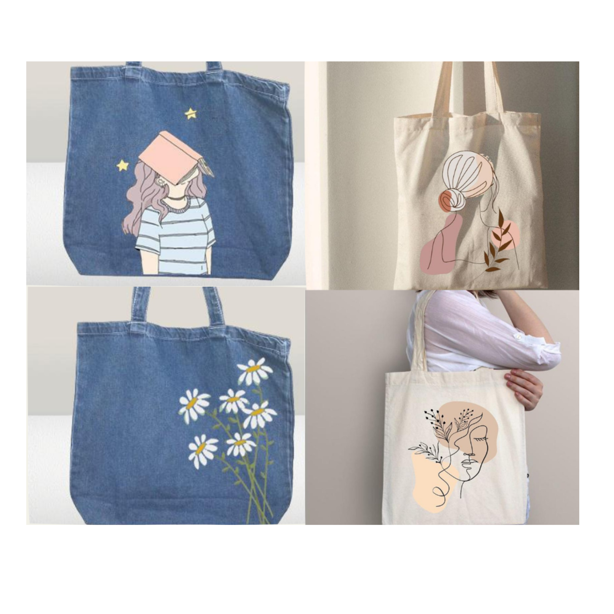Pack of 4 Tote Bag's