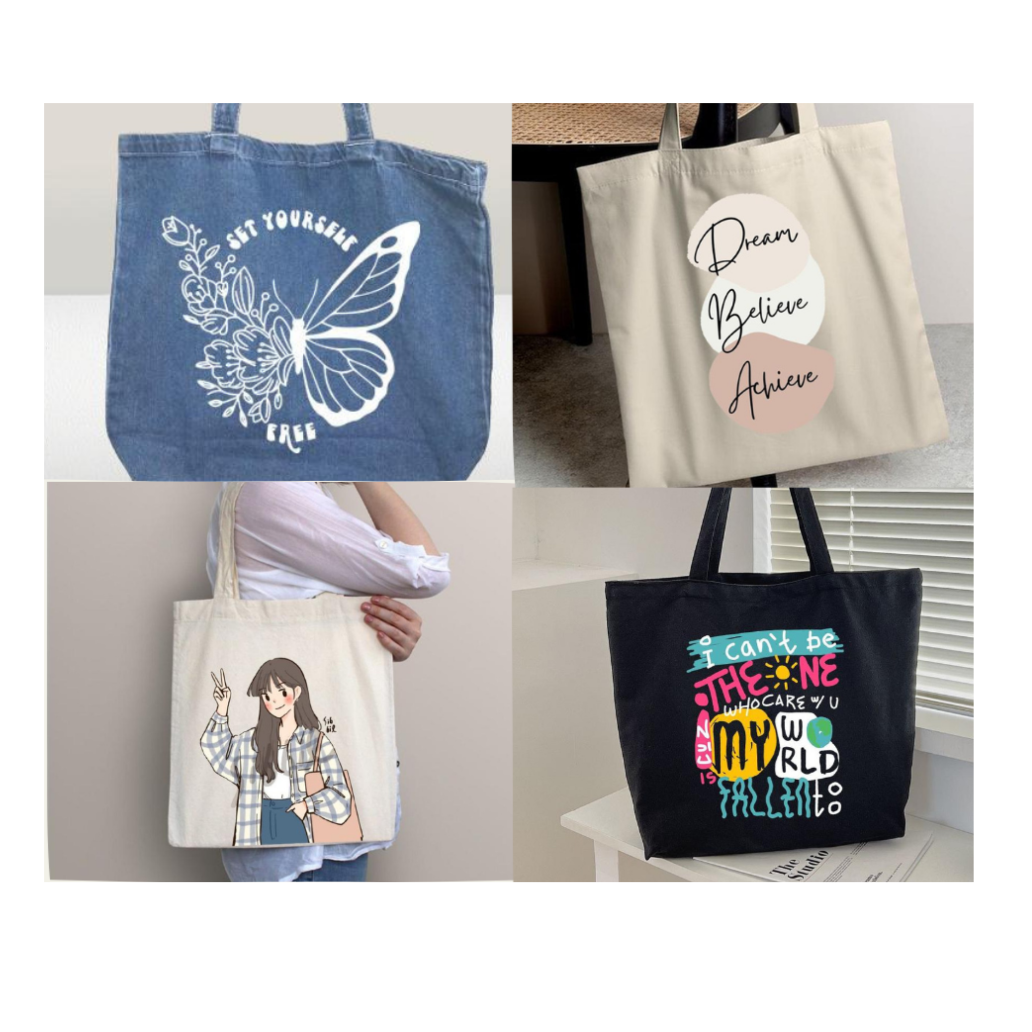 Pack of 4 Tote Bag's