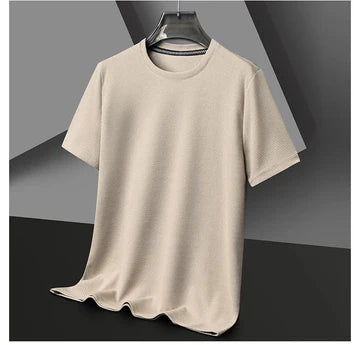 Beige Waffle Knit T-shirt